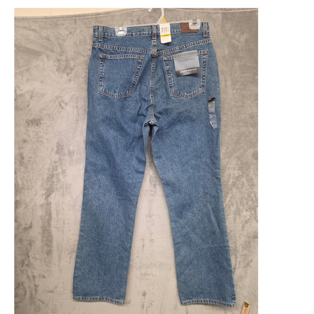 90s Fit Calvin Klein Jeans Women's Bootcut Regular Fit Indigo Denim Blue 14x32